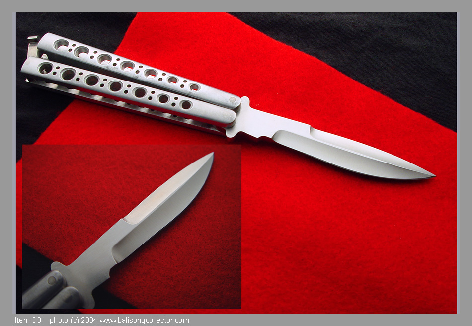 DB-30 D2 Steel Balisong Butterfly Knife with Camel Bone Handle